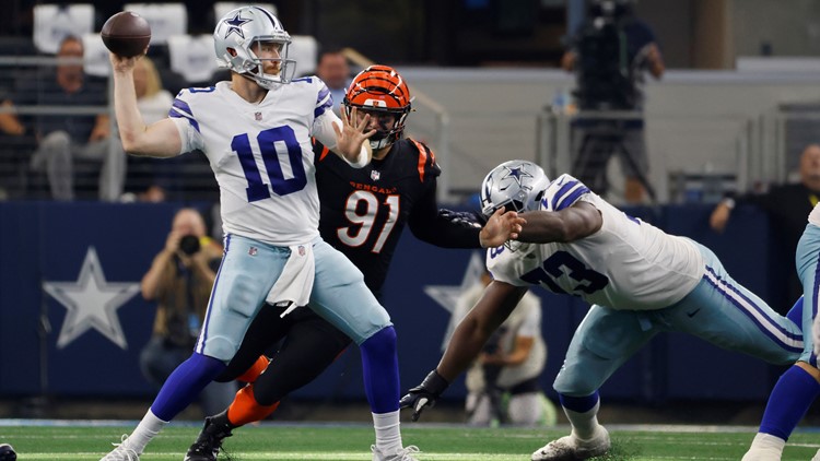 Last-second field goal lifts Cowboys, Rush to 20-17 win over Bengals