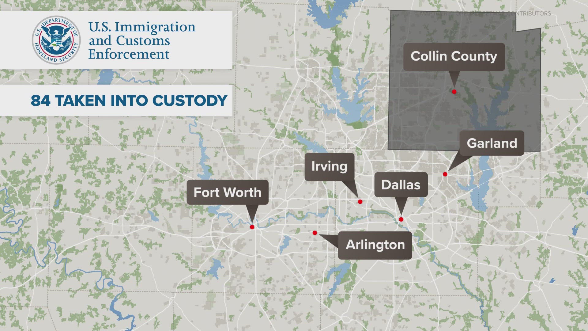 ICE arrests 84 in North Texas during immigration sweep | kens5.com