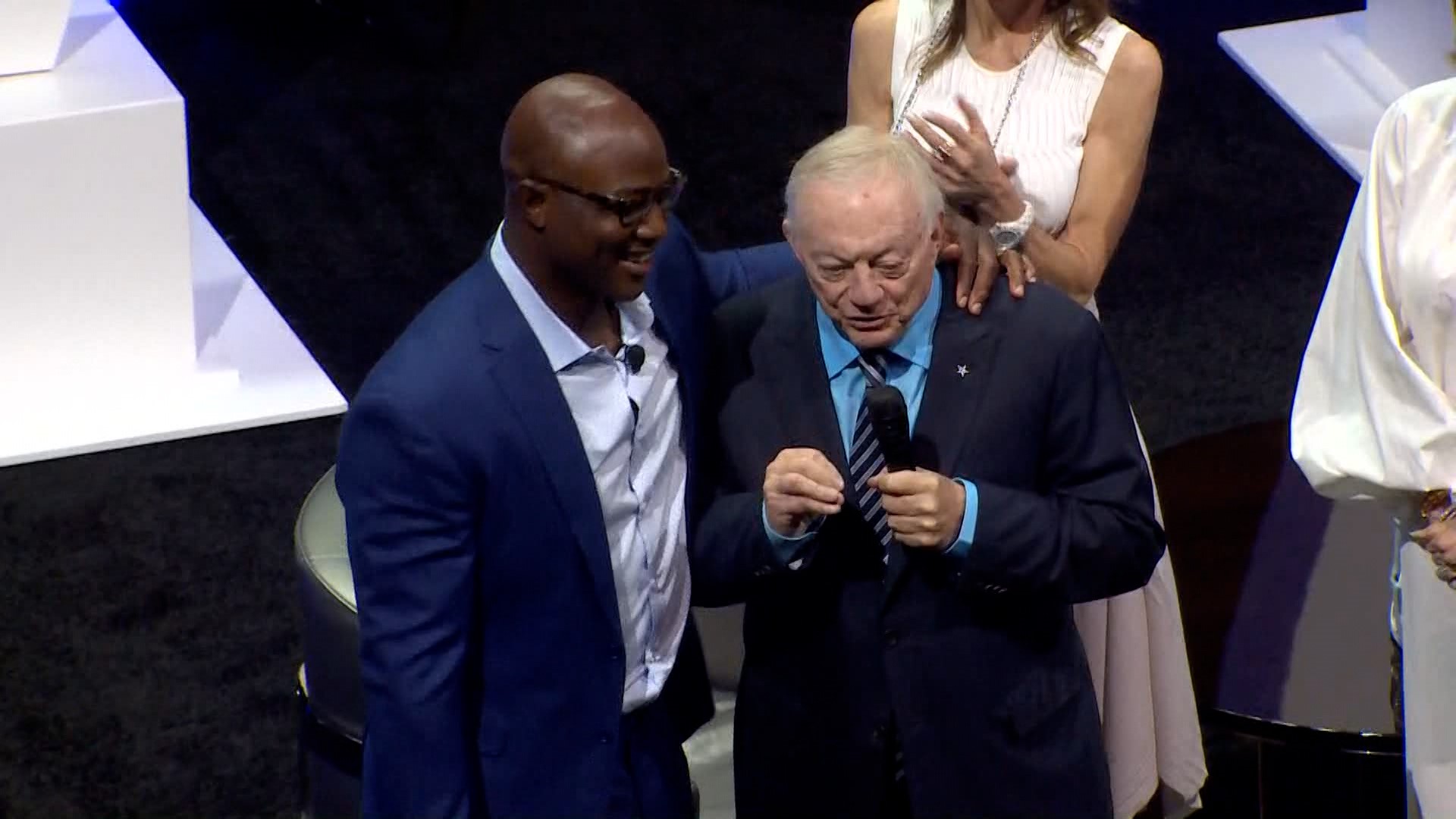 At the team's season kickoff event, Jerry Jones announced the Cowboys are inducting Hall of Famer DeMarcus Ware into the team’s Ring of Honor this year.