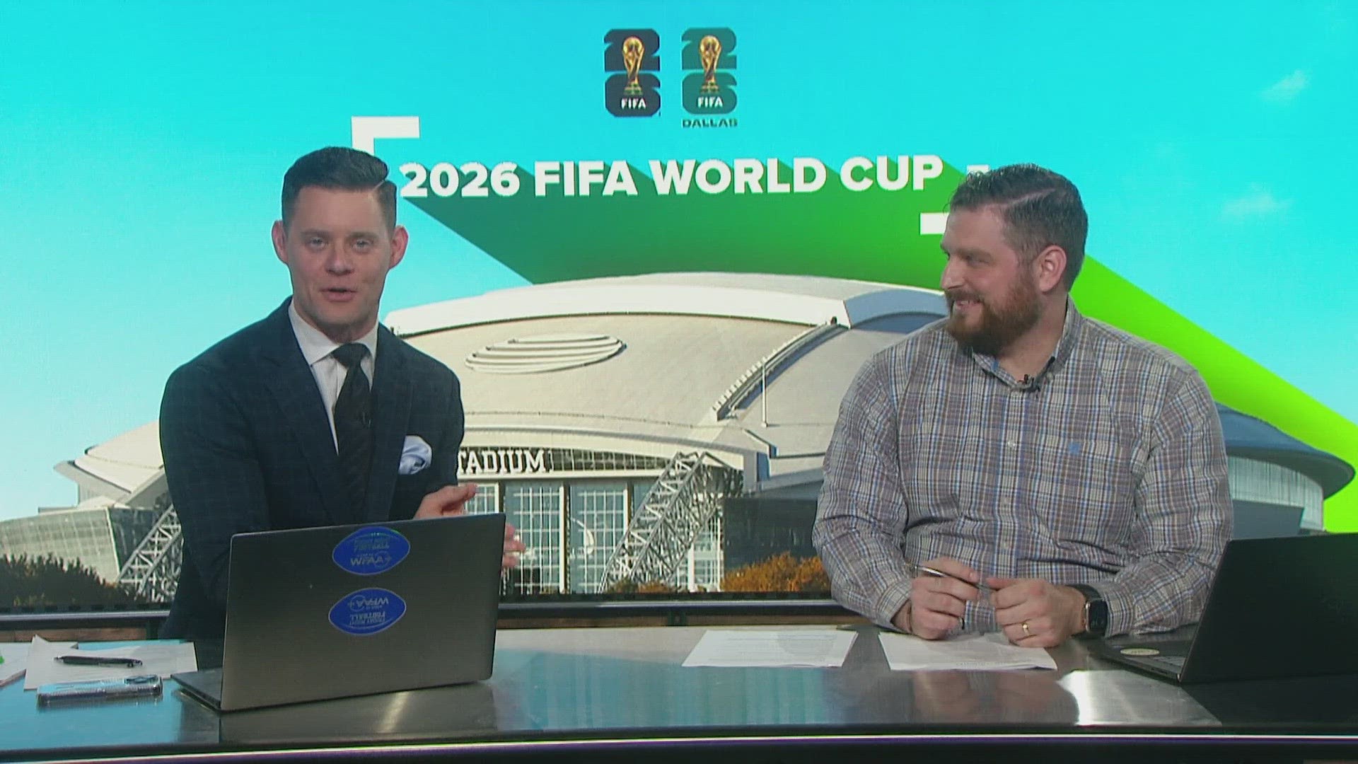 WFAA streamed live reaction and analysis to the 2026 FIFA World Cup match announcement on Feb. 4, 2024.