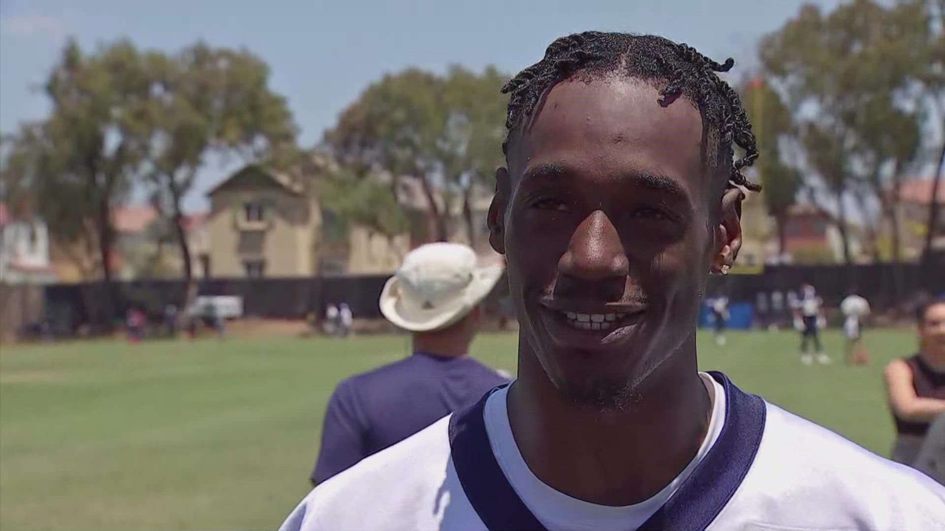 Vasher was turning heads at Cowboys training camp.