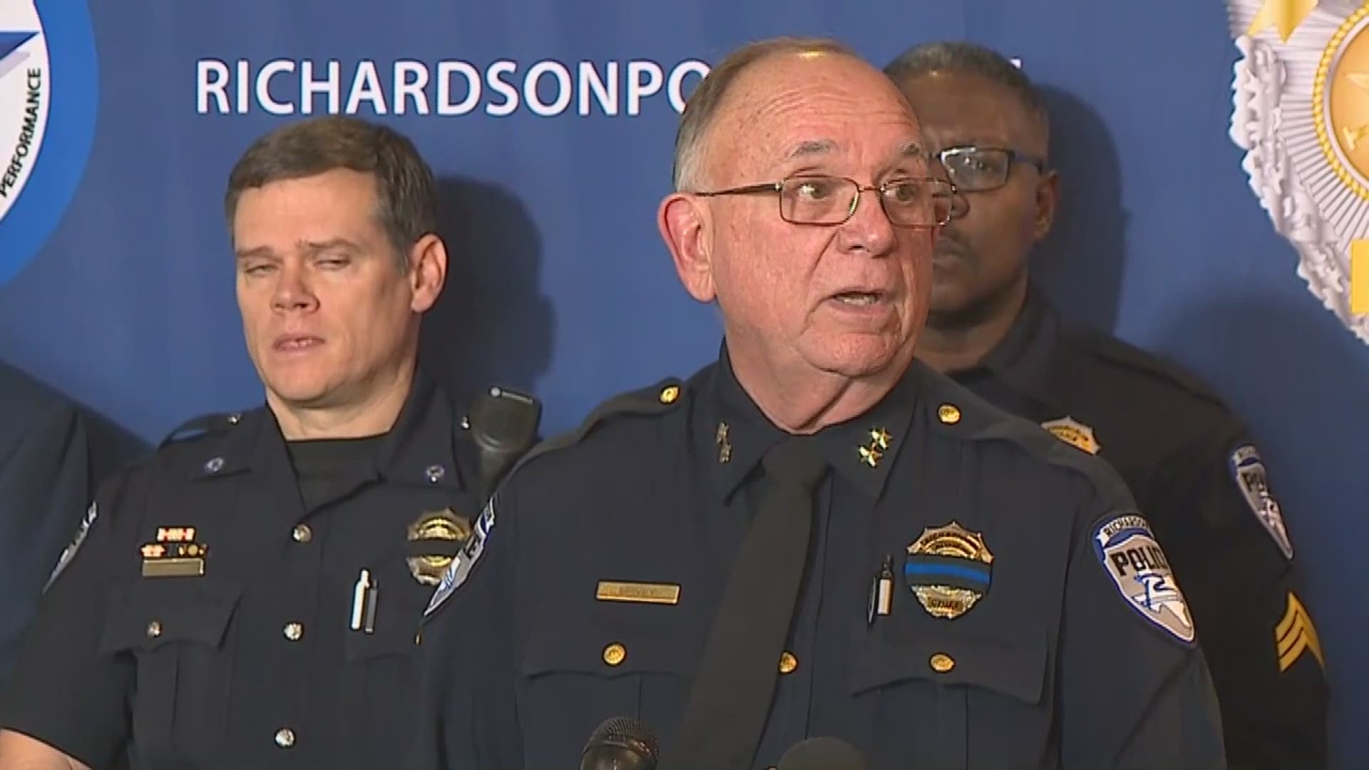 Richardson Police Chief Jimmy Spivey identifies the officer gunned down in the line of duty Feb. 7.