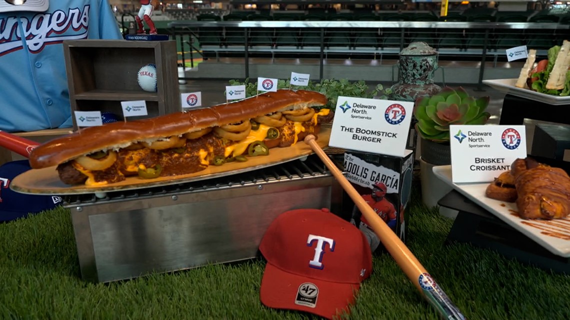Texas Rangers new concession food The Boomstick is now a burger
