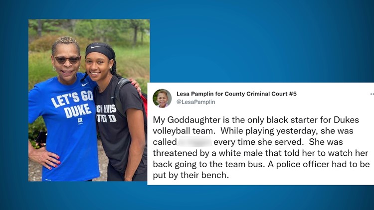 Duke volleyball player with North Texas ties called racial slur and threatened at BYU match, family says