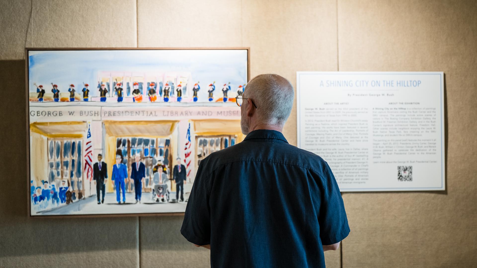 The 78-year-old has brushed portraits of world leaders and people who immigrated to the U.S.