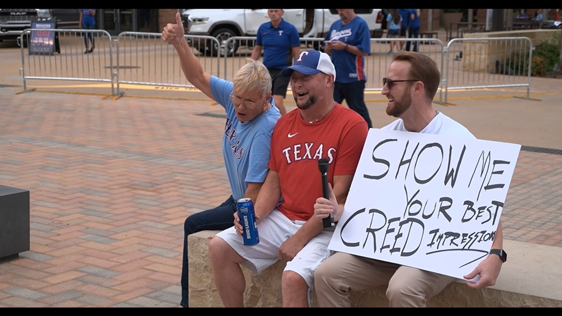 WFAA's Matt Howerton went out to Globe Life Field to get your impressions of Creed.