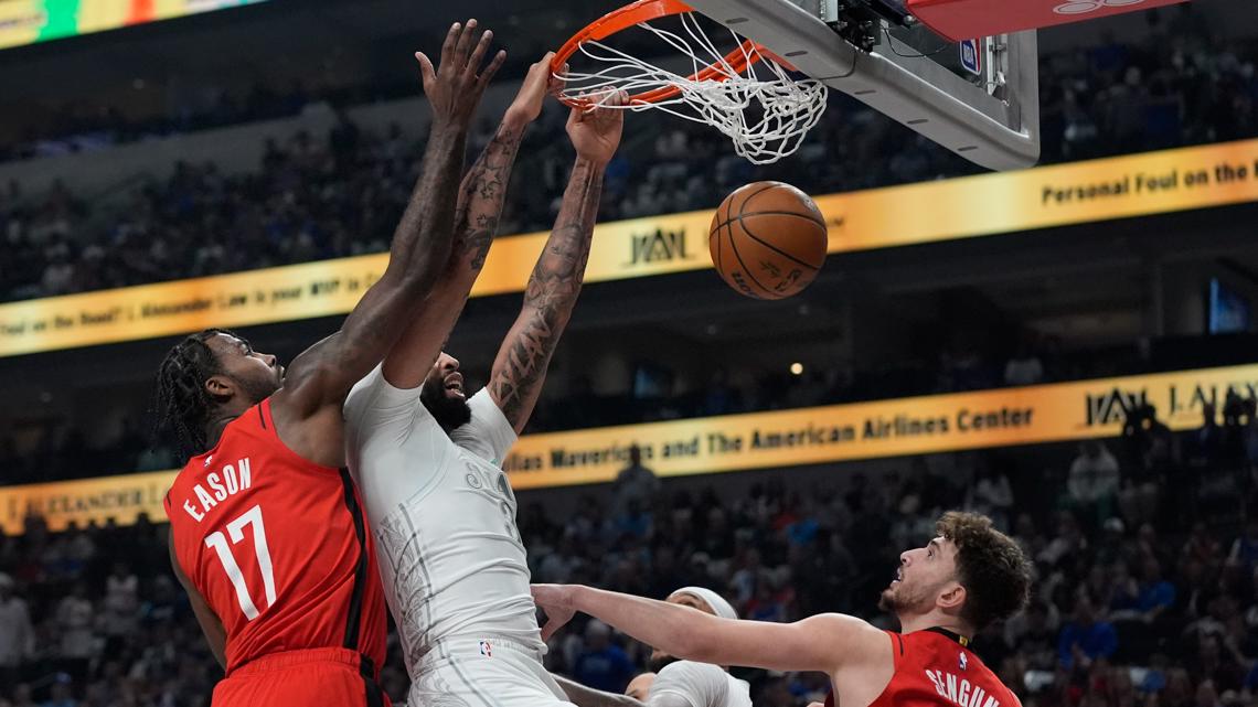 Mavs vs. Rockets | Anthony Davis dominates, but leaves injured | kens5.com