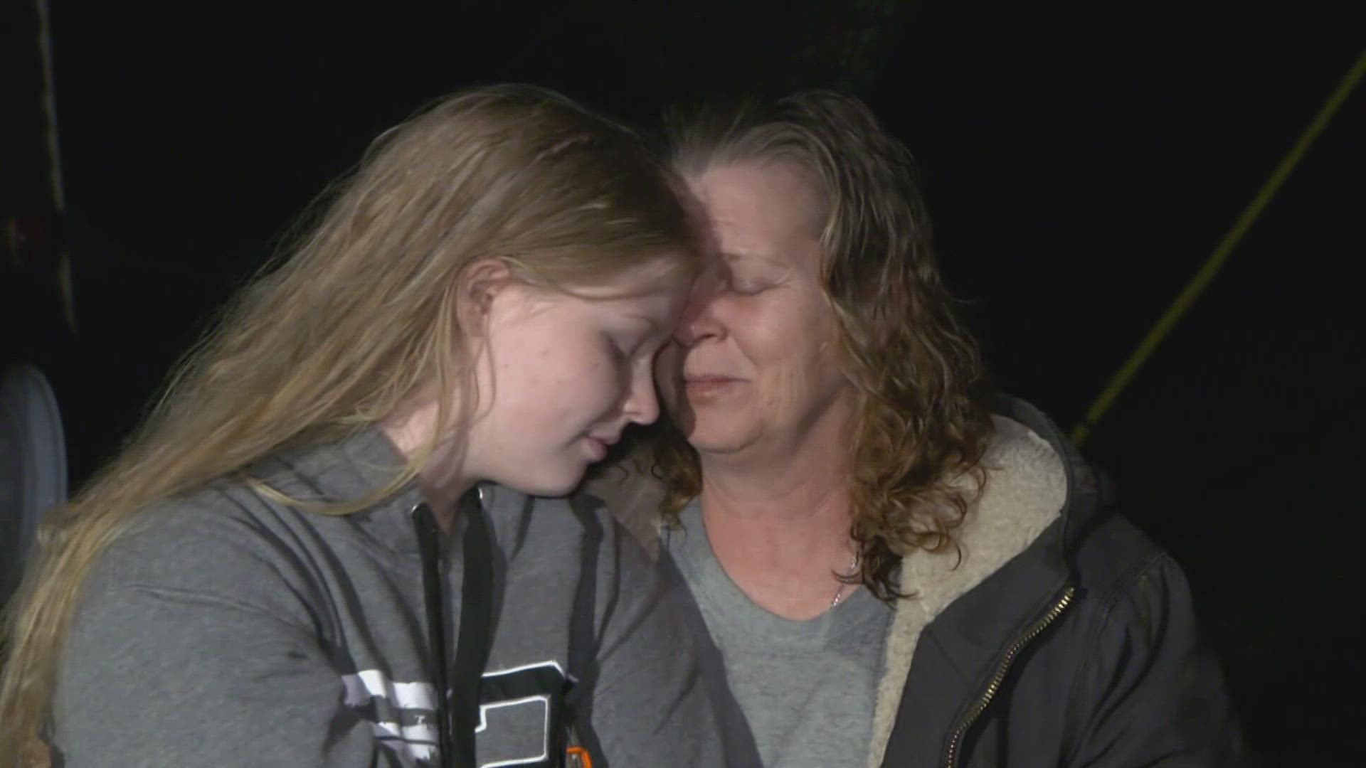 The National Weather Service said Monday night it detected debris from a tornado near the home of Shaun Zeleny and his family.