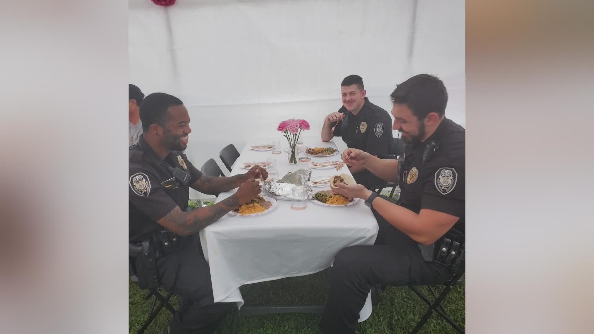 Three Greensboro police officers received a noise complaint for a quinceanera. When they arrived, the family invited them to stay for food and fun.