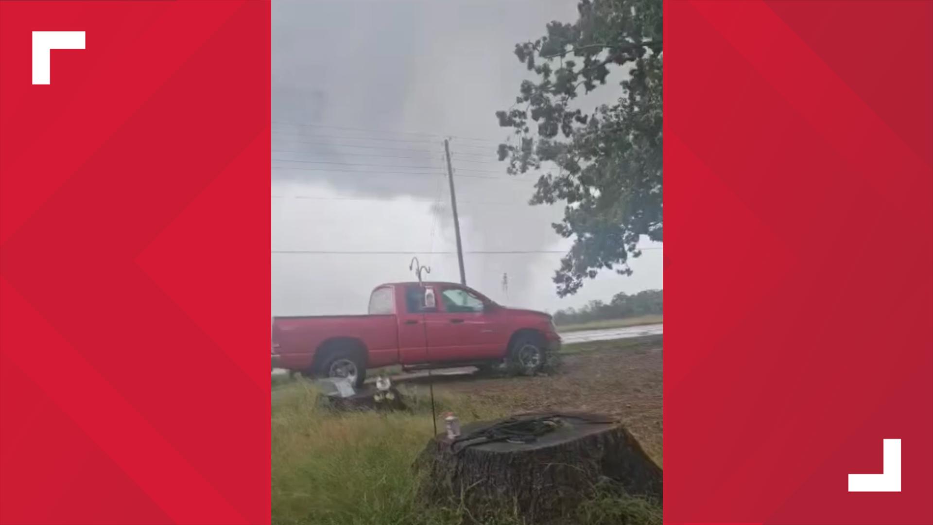 A viewer shares a potential funnel cloud forming in Yanceyville on Friday.