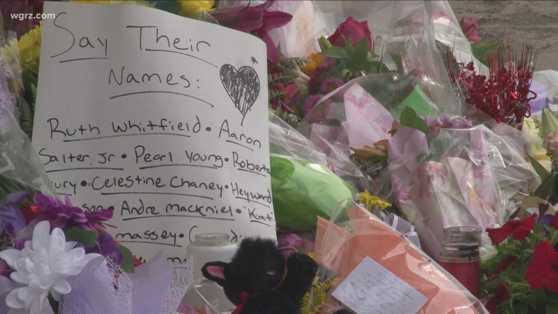 More memorials popping up outside Tops market on Jefferson Avenue