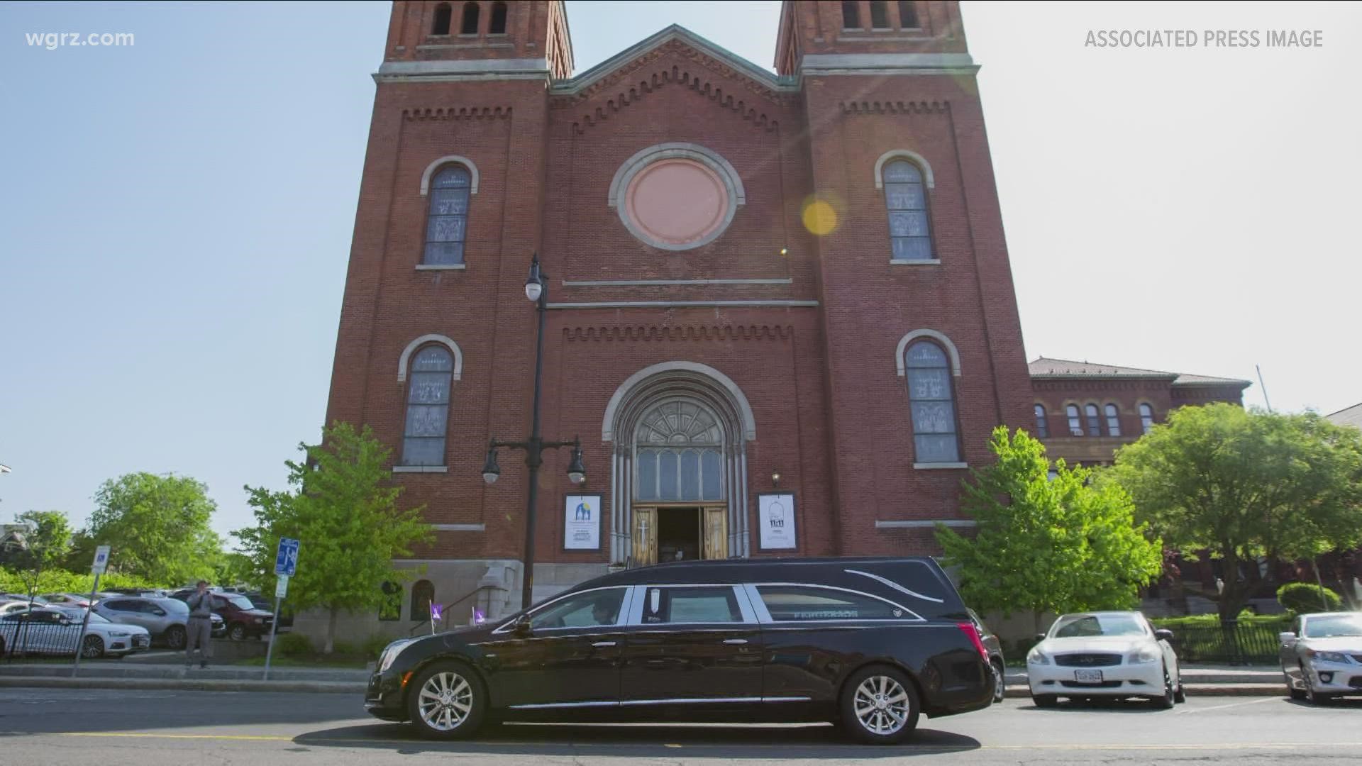 Roberta Drury was laid to rest in Syracuse Saturday with loved ones who mourned her death after the mass shooting last week that took her life.