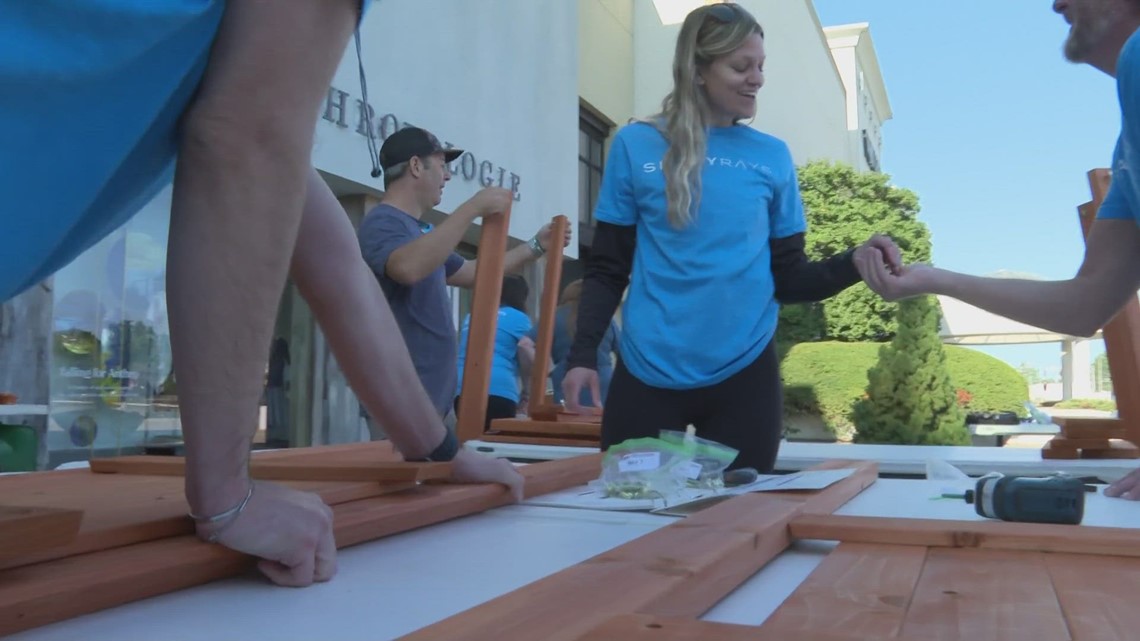 Roc volunteers build playset for Louisville child with cancer - Vimarsana News