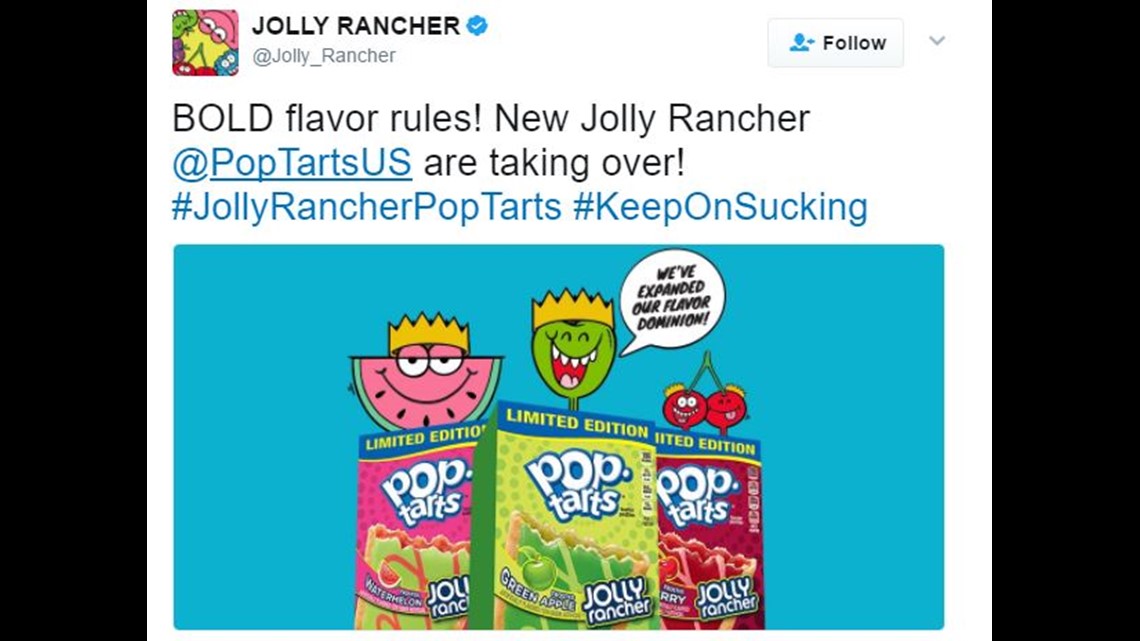 PopTarts releases Jolly Rancher flavors