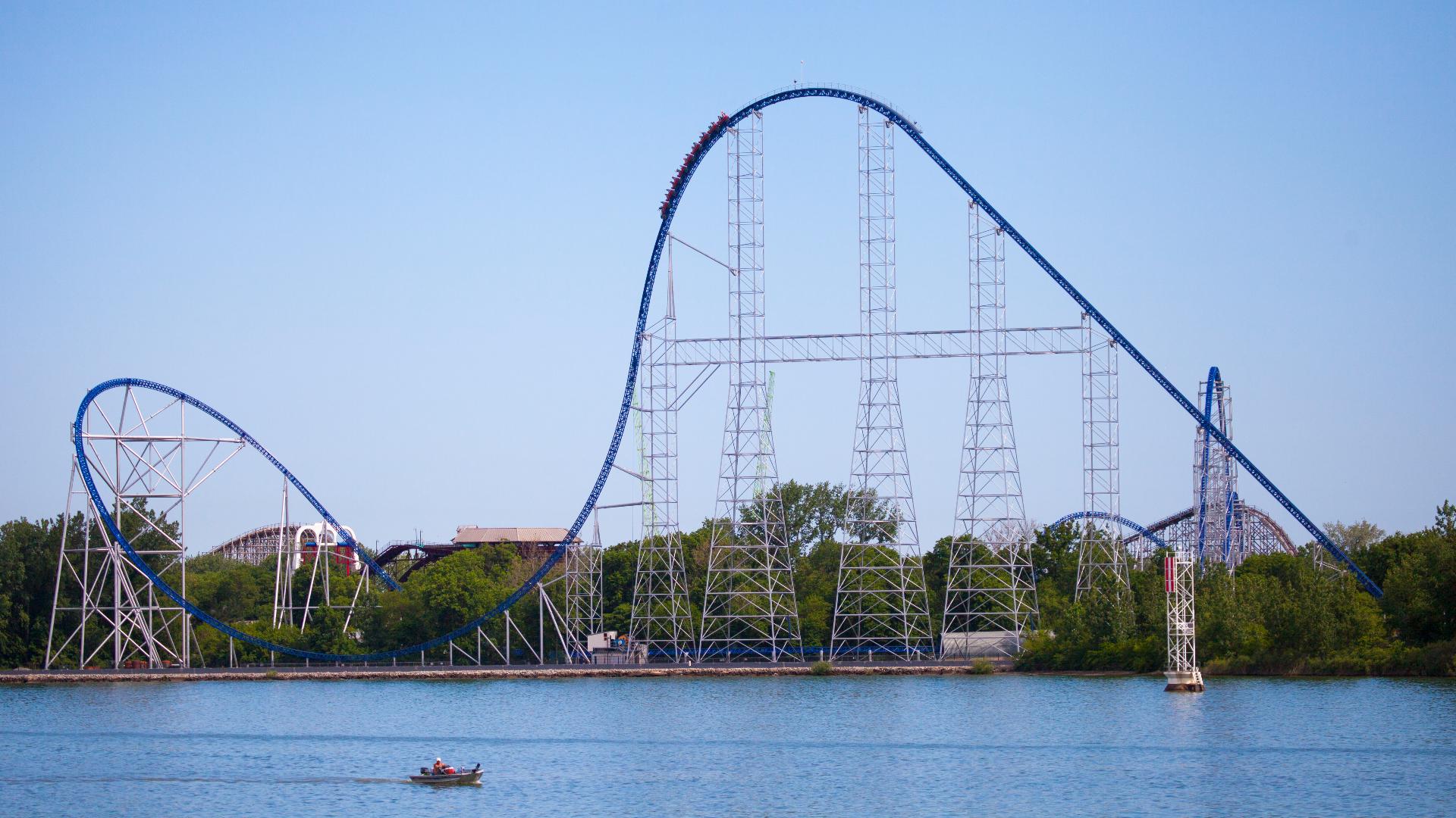 Metal bracket falls from Cedar Point roller coaster into guest area ...