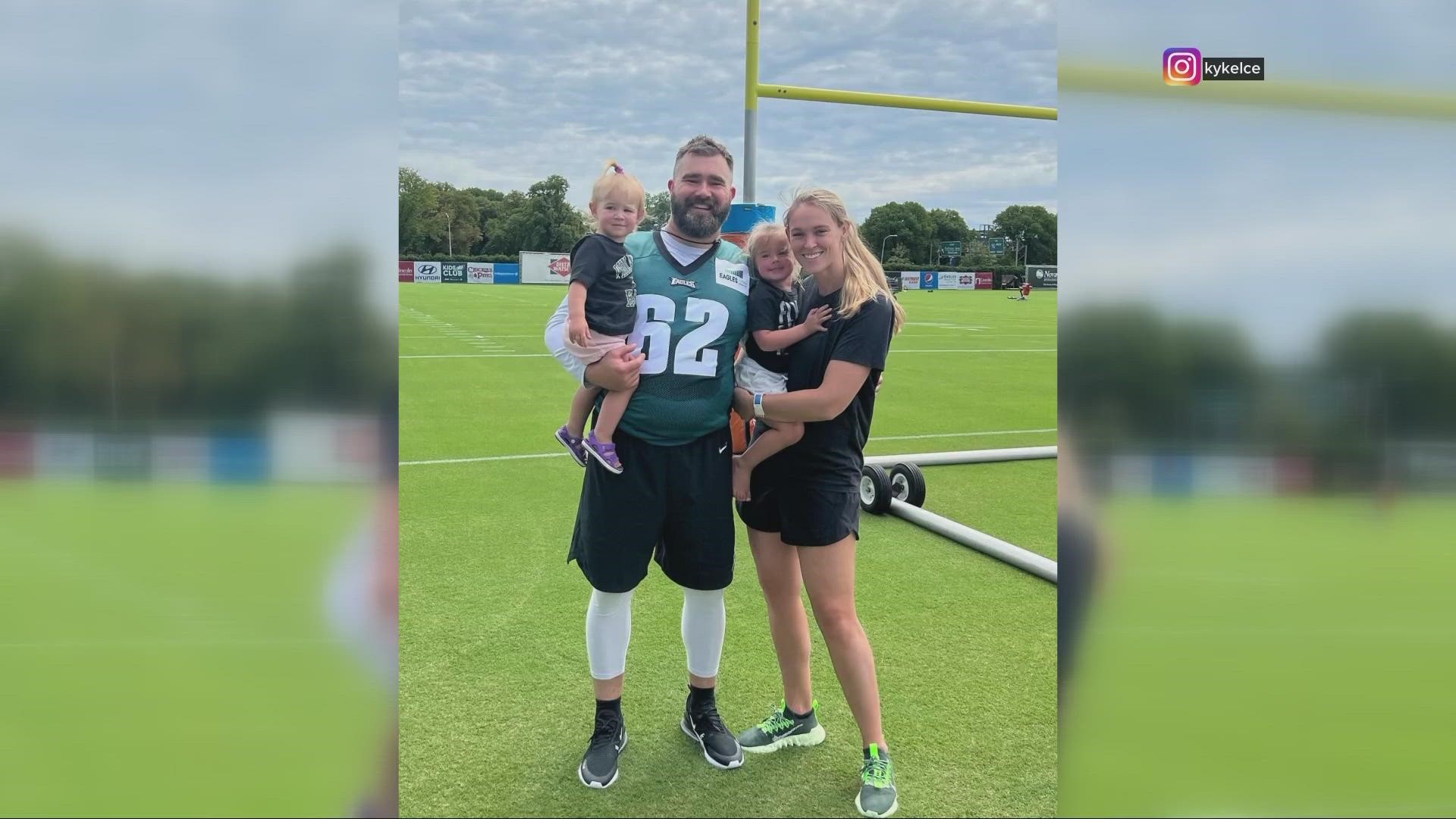 Philadelphia Eagles center Jason Kelce's wife, Kylie, is bringing her OB-GYN to the Super Bowl in case she goes into labor.