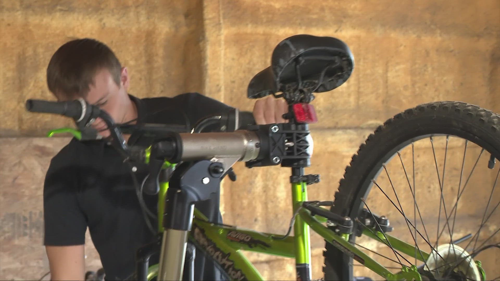 Brody Hicks is turning trash into treasure by refurbishing bikes that have been brought to the dump.