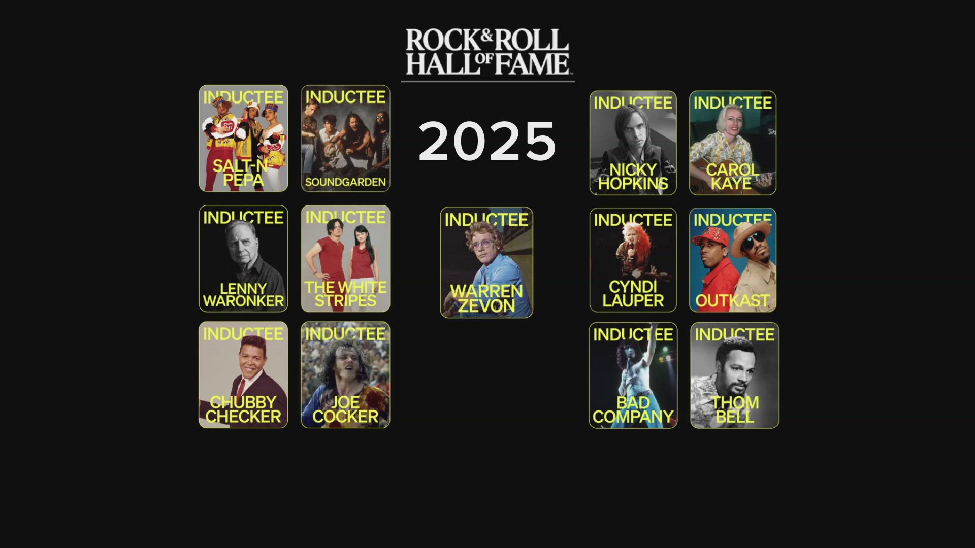 The 2025 Rock and Roll Hall of Fame induction ceremony will be held at the Peacock Theater in Los Angeles on Nov. 8.