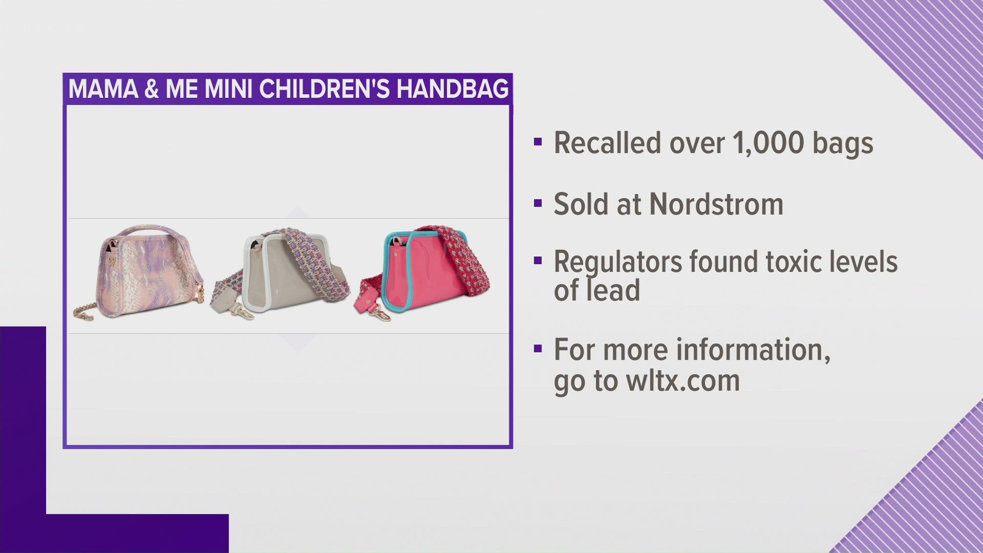 U.S. safety regulators found dangerous levels of lead in Mama & Me MINI Children’s Handbags.