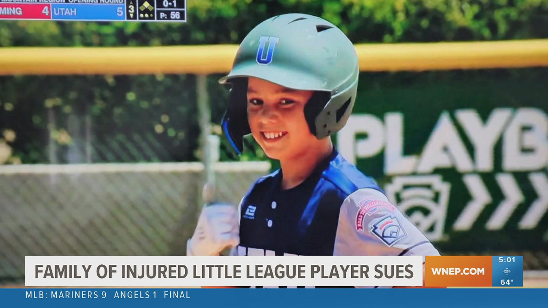 The family of the injured player from Utah is now suing Little League and a furniture maker in Lycoming County.