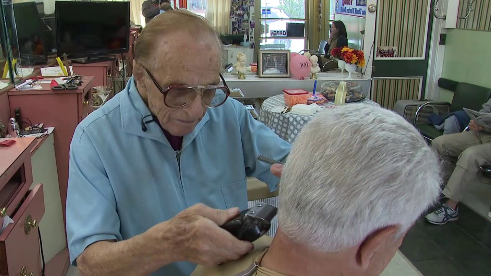 A barbershop and its barber in Hazleton is celebrating a major milestone.