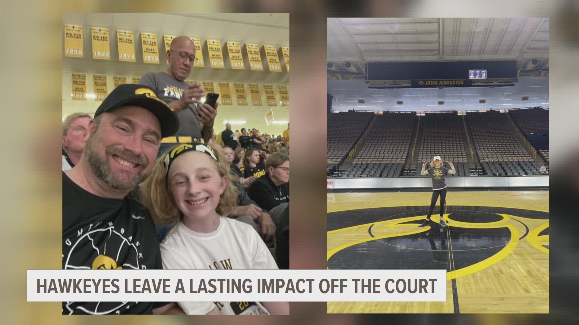 14-year-old Bailey Lux has been battling cancer for two years, and the Iowa women's basketball team has been there for her every step of the way.