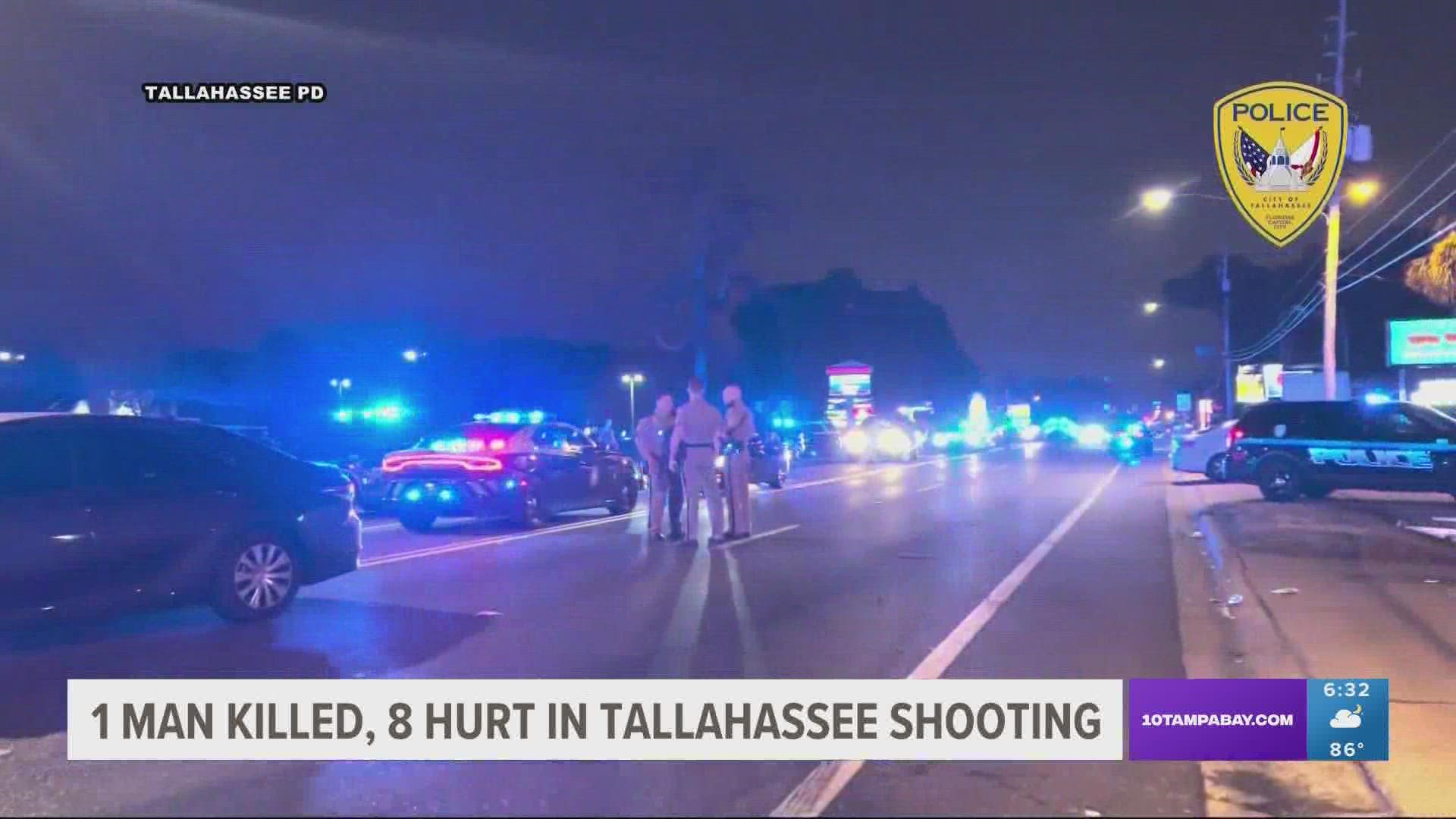 According to the Tallahassee Police Department, the incident happened about a mile west of Florida State University just before midnight.