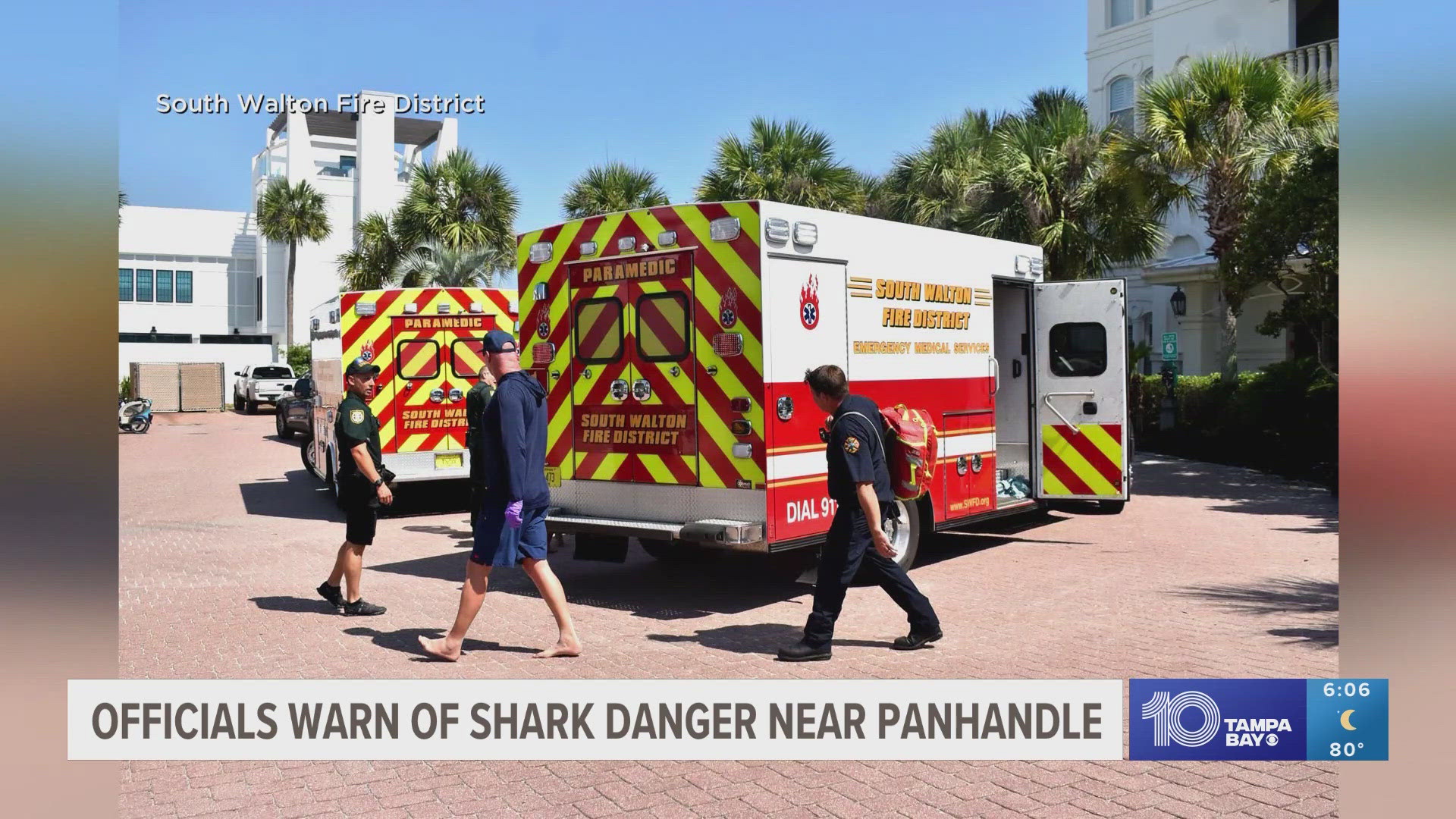 Two different shark attacks happened within a few miles on Friday with three people hospitalized.