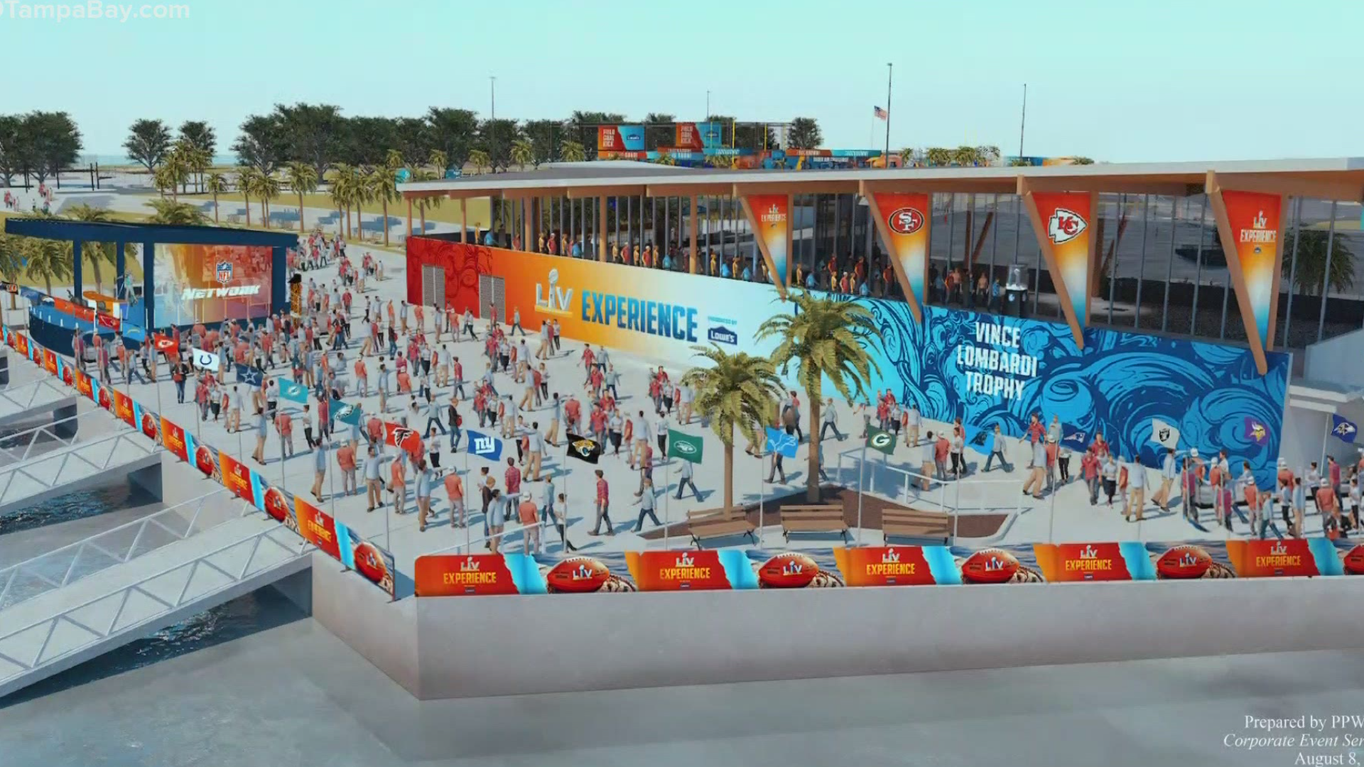 We got a sneak peek into the ultimate football fan experience coming to Tampa.