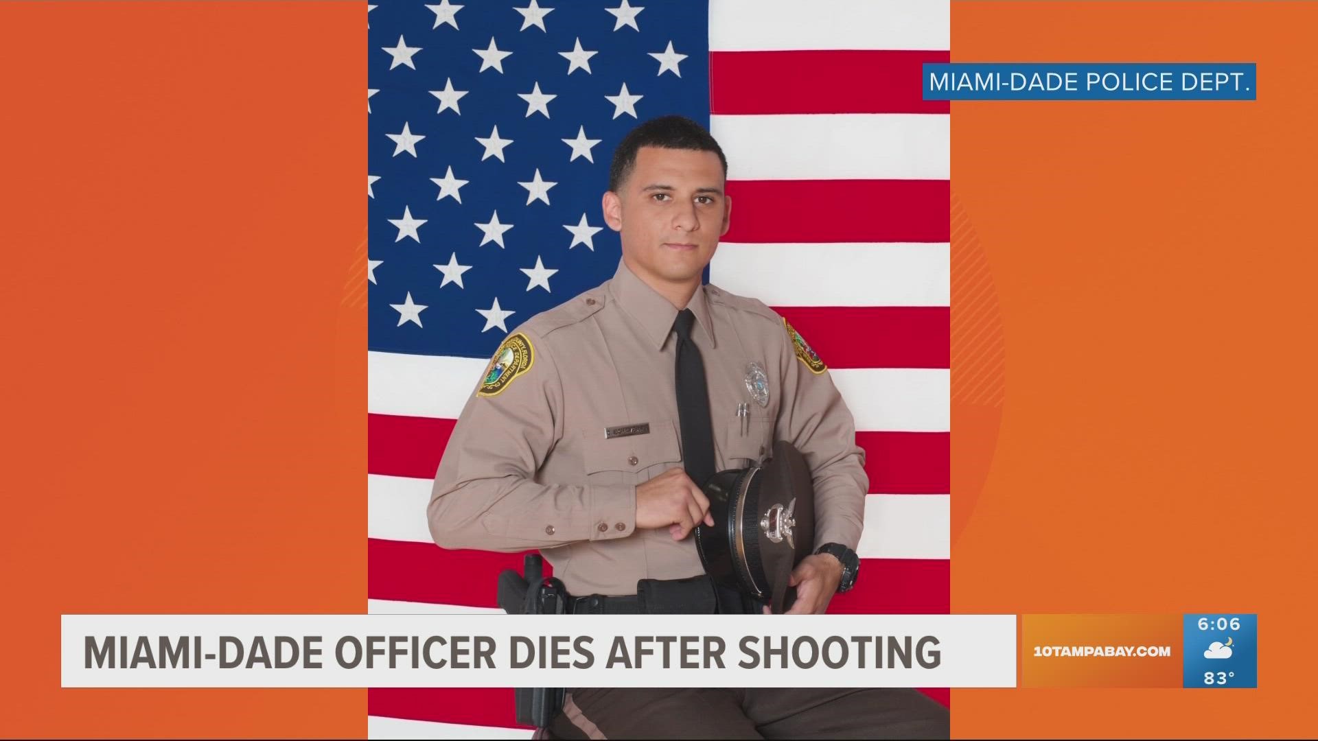 Det. Cesar Echaverry had been with Miami-Dade Police for five years and was assigned to the department's robbery intervention detail.