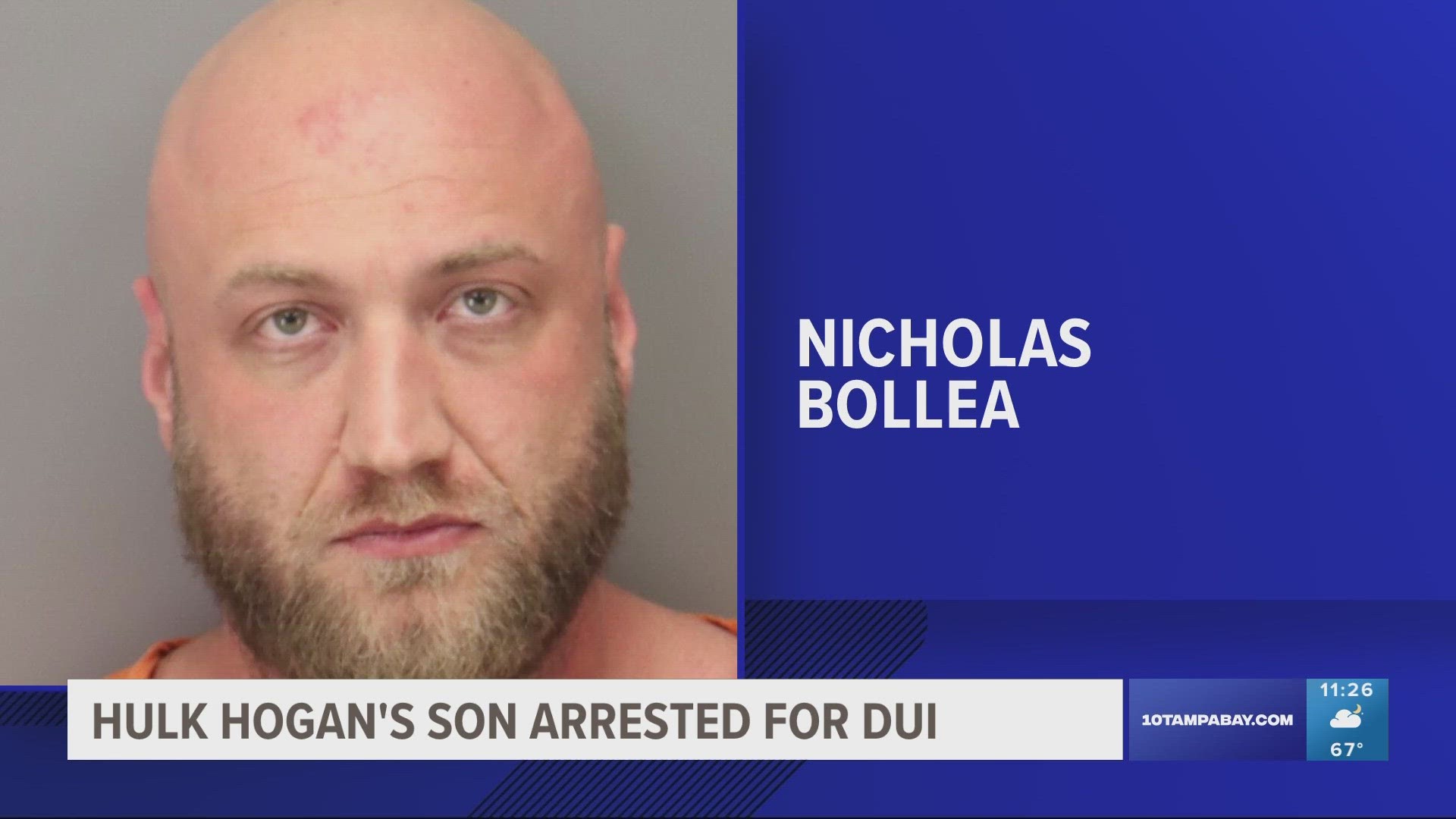 Hulk Hogan's Son, Nick Hogan, Arrested For DUI In Clearwater | Kens5.com