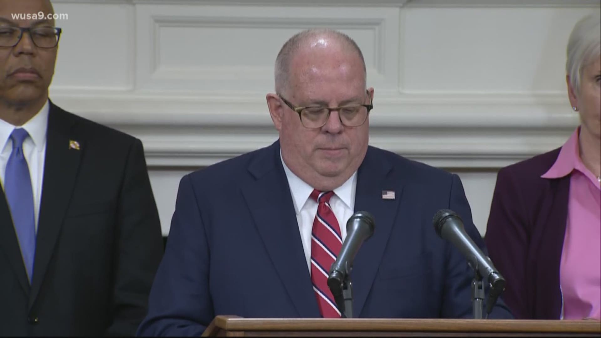 Gov. Larry Hogan declared a state of emergency in Maryland Thursday evening. He said all three patients are currently in good condition.