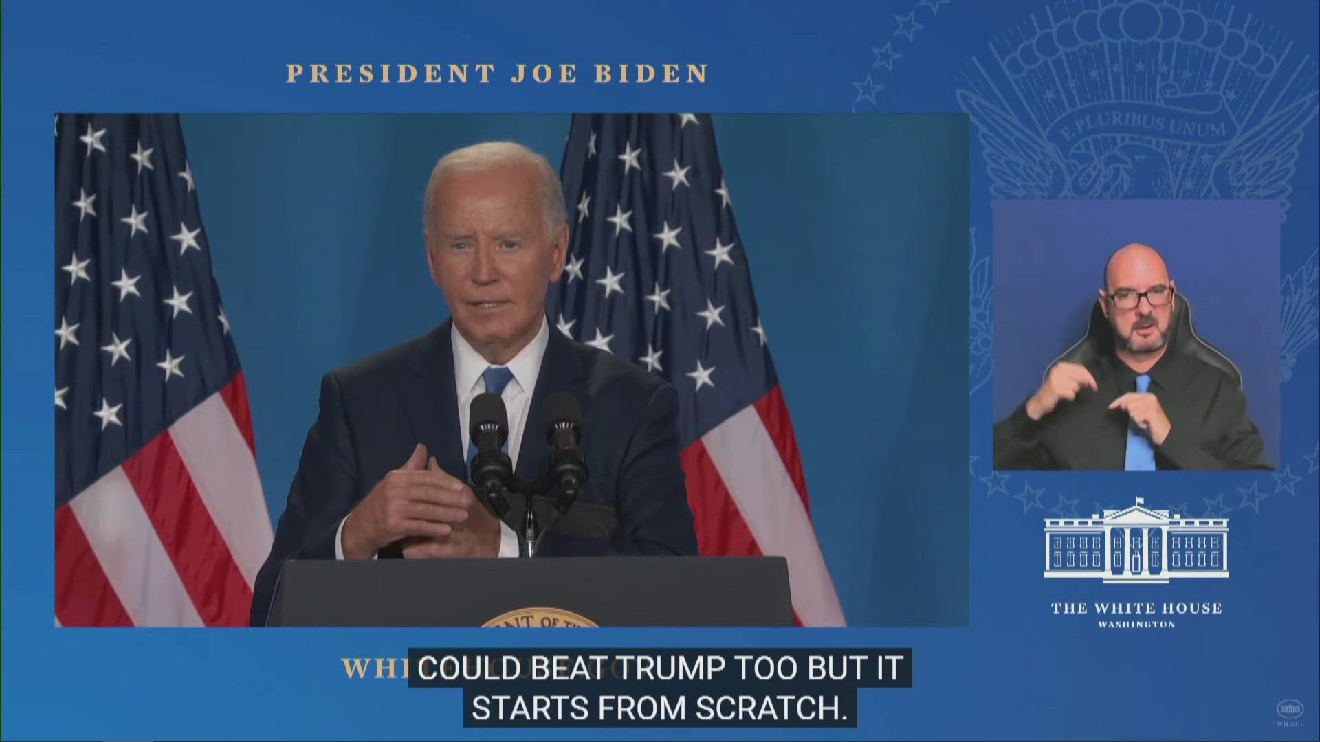 President Joe Biden answered reporters' questions following a speech on July 11, 2024.