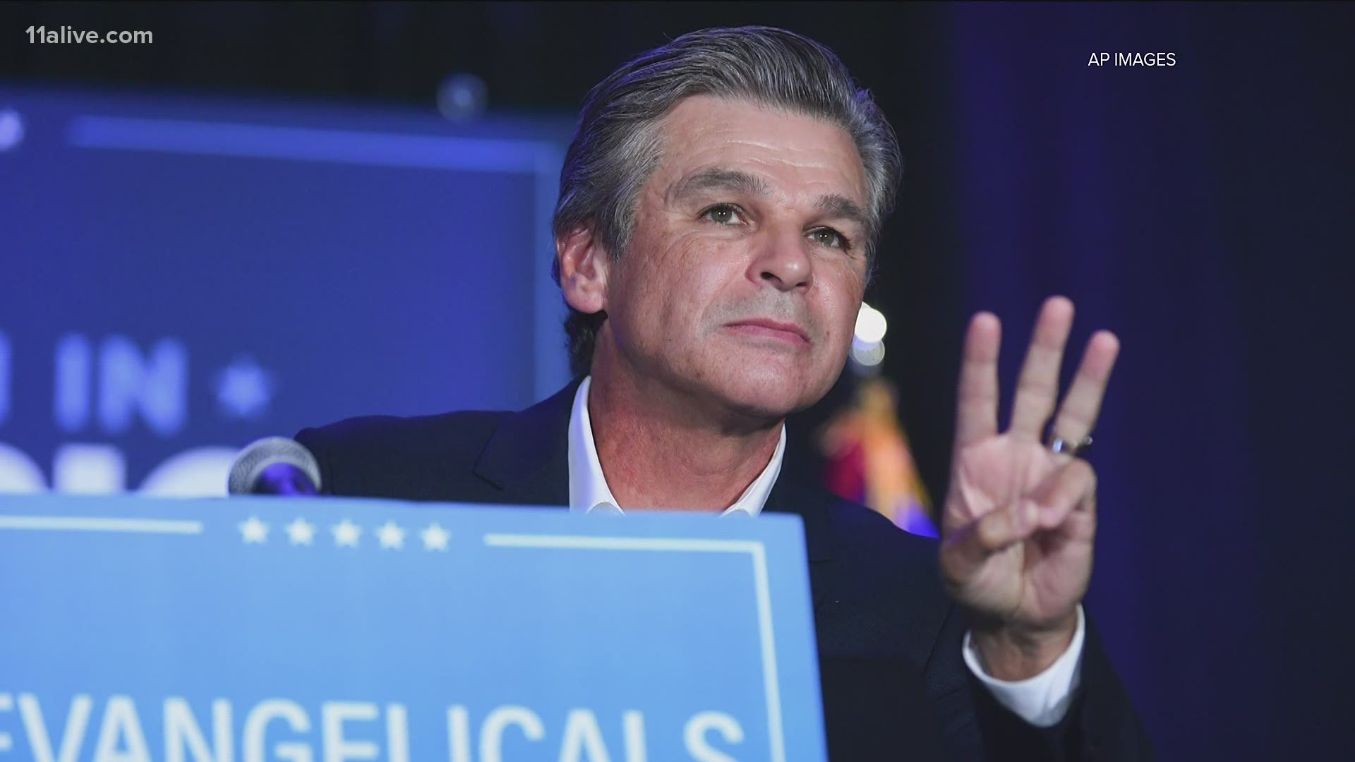 Jentezen Franklin tested positive for COVID-19 after coming in contact with someone from the congregation who had the virus, the church said.