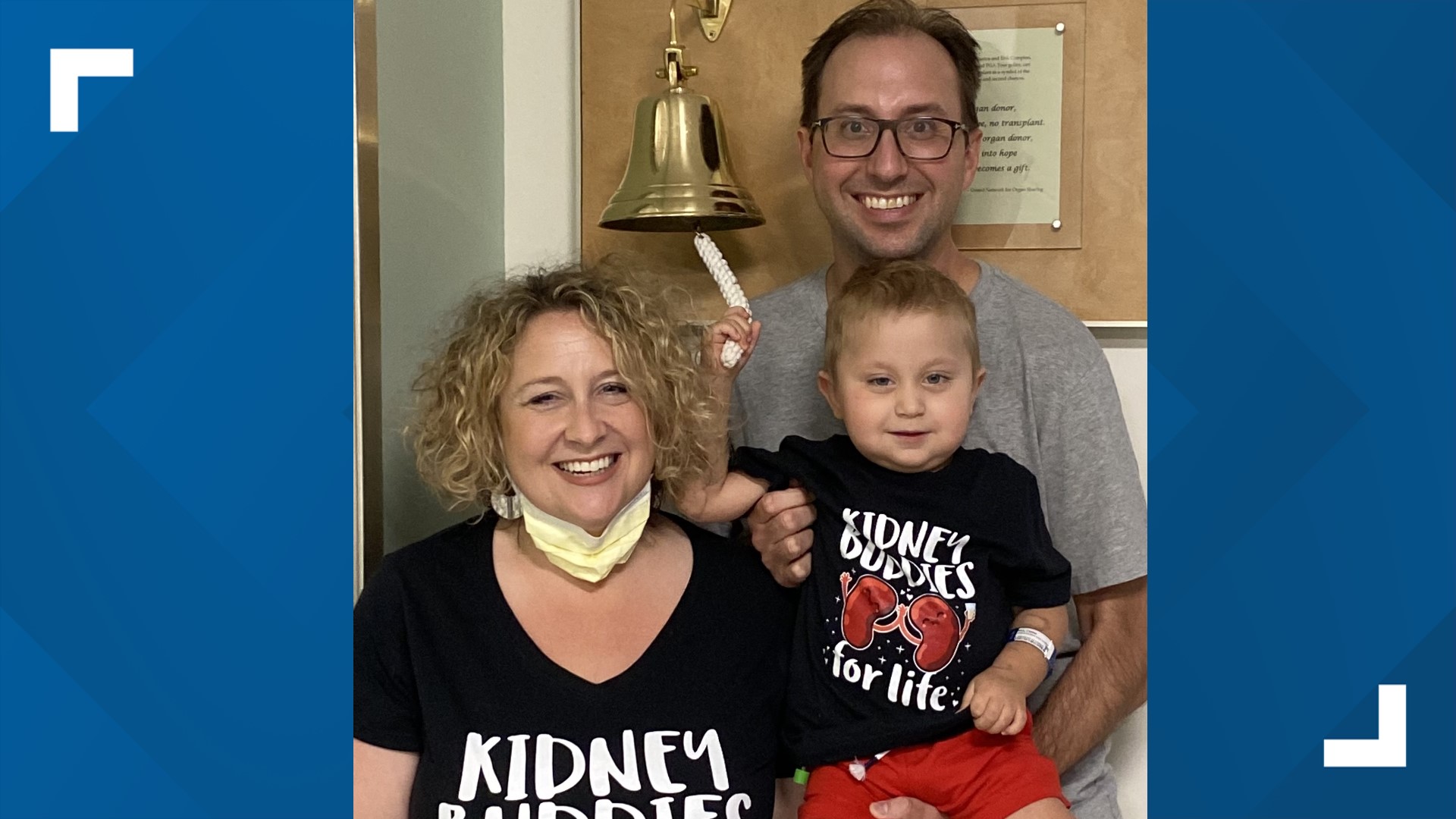 Pamela Bish donated her kidney to her 2-year-old son Carter.