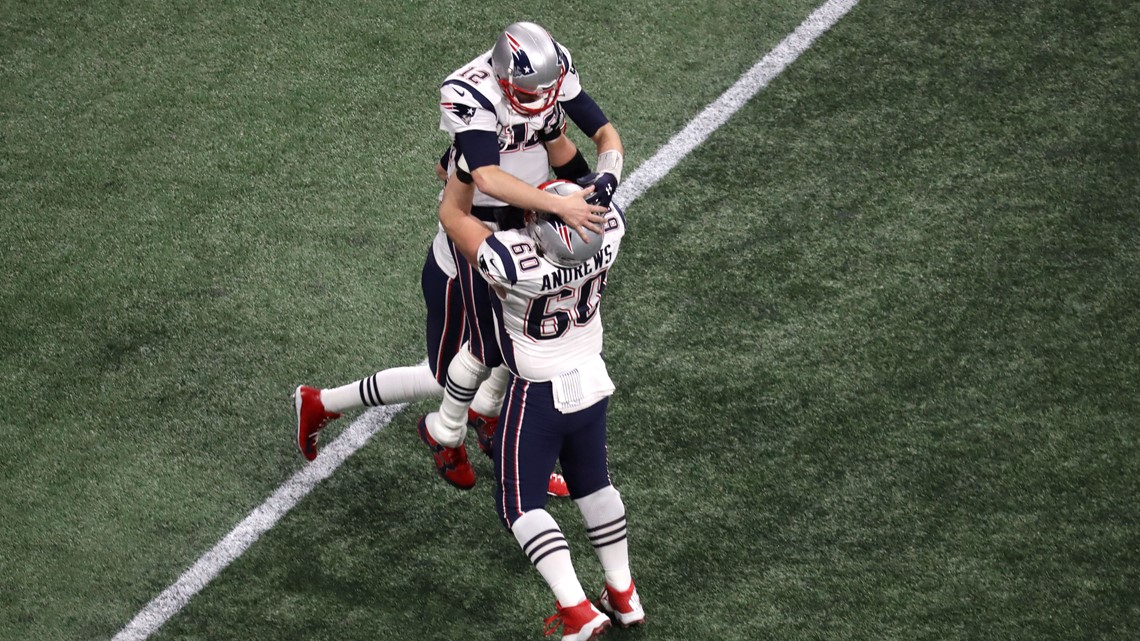 New England Patriots tight end Rob Gronkowski (87) takes a Tom Brady for 53  yards and a touchdown in the first quarter at the Mercedes-Benz Superdome  in New Orleans September 17, 2016.