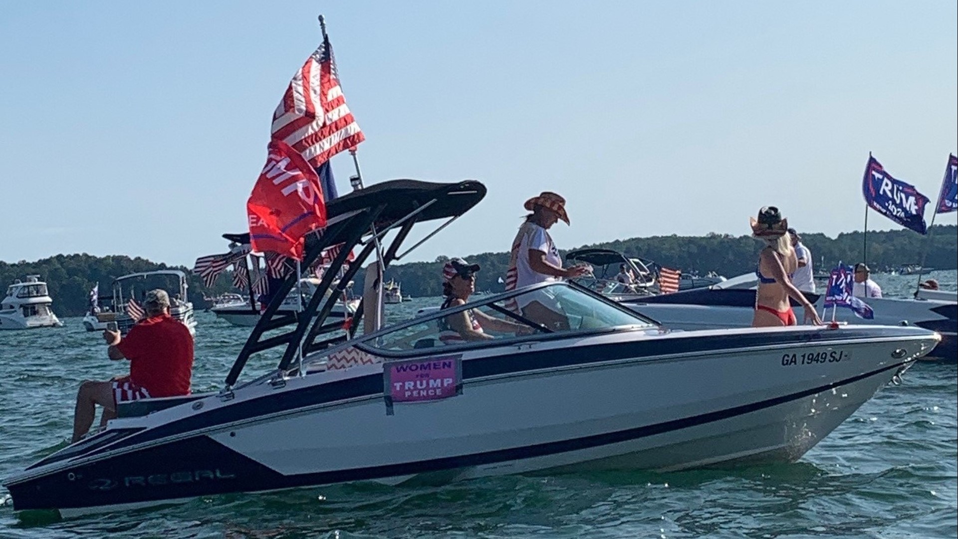 Trump boat parade, rally today on Lake Lanier in