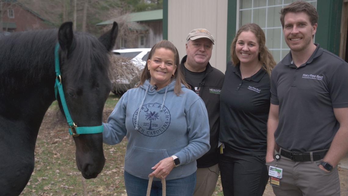 The dark horse of rehab care: Mary Free Bed orthotists save injured Michigan foal