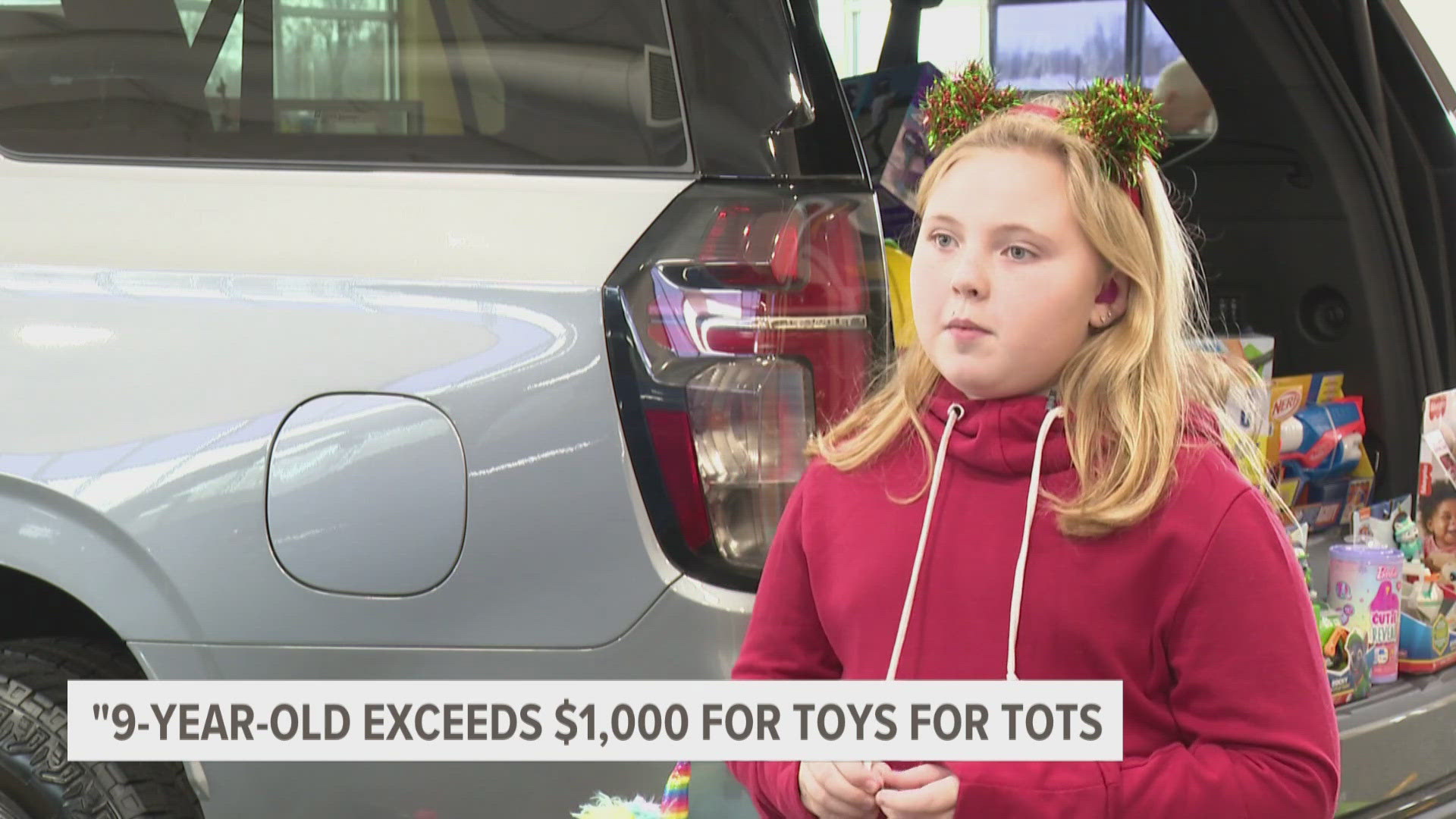 This holiday season, a 9-year-old girl in Sparta is spreading joy far beyond her years. Third grader Finleigh has raised more than $1,000 to help children in need.