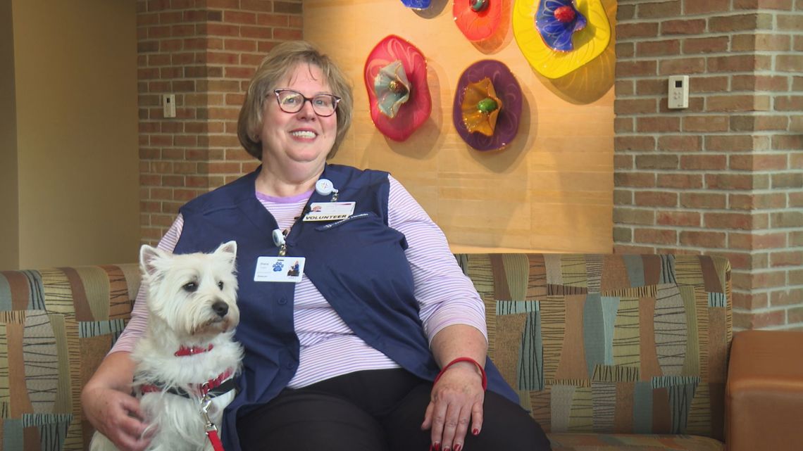 After her husband received 2 life-saving liver transplants, Diane Cutler found the only thank you big enough: going back with her now-certified therapy dog, Duncan.
